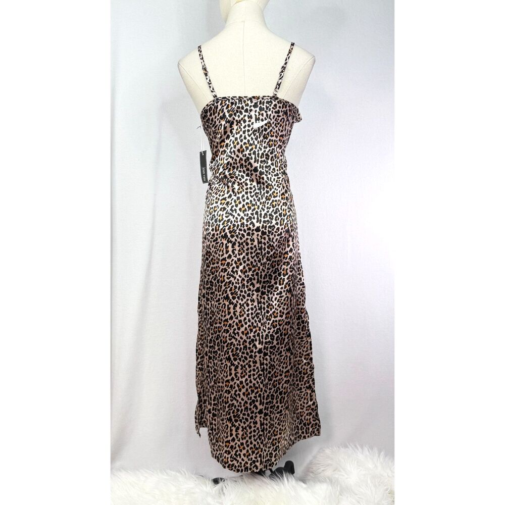 Joan Vass | NWT | Animal Print Leopard Slip Maxi Dress | Sz L - Picture 5 of 7